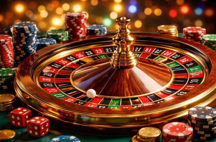 Jogo de roleta online na K300PG plataforma com mesa digital e roda girando